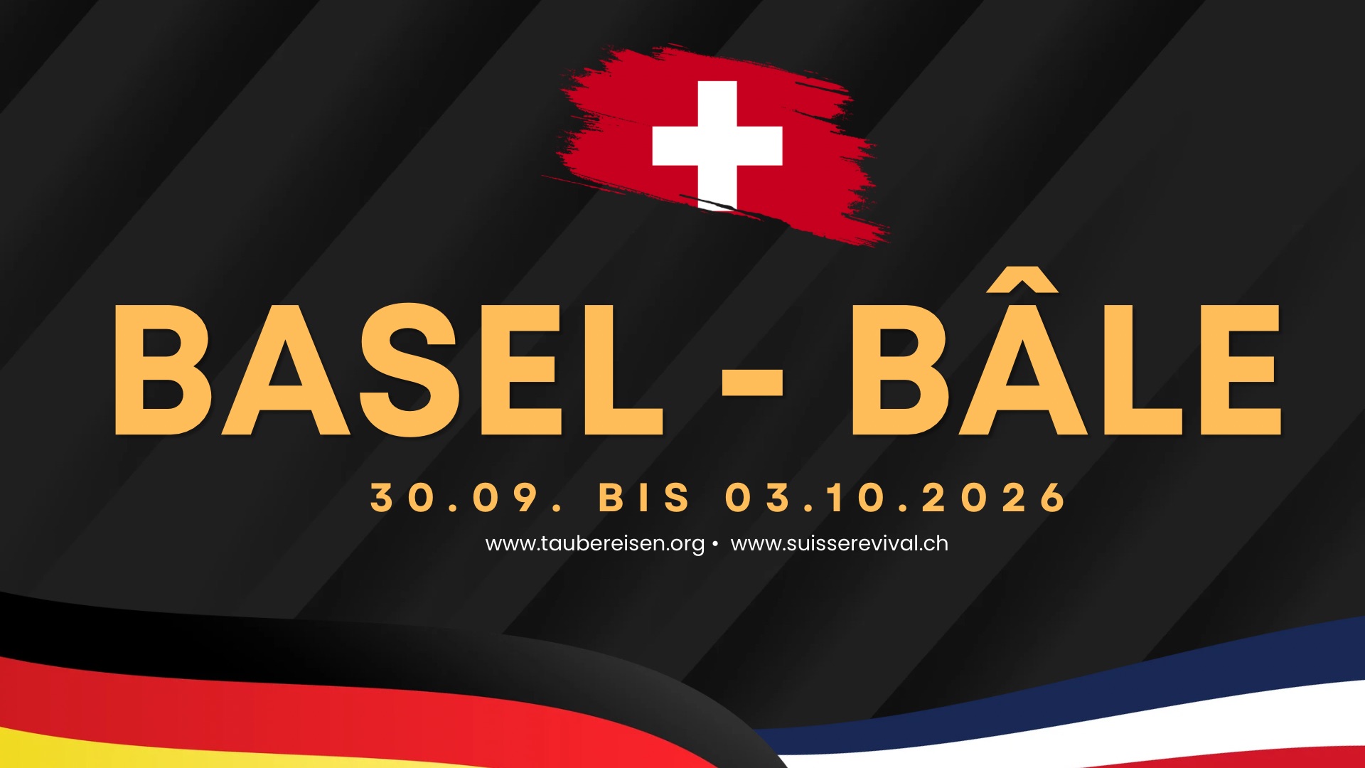 <b>Basel Gebetskonferenz</b> mit Pierrot Fey & Susanne Wespi I 30.09. - 03.10.2026 Deutsch/Französisch